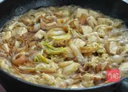 Illustration of how to make cabbage and tofu stewed vermicelli 8