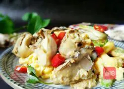 Illustration of how to make scrambled eggs with oysters 13