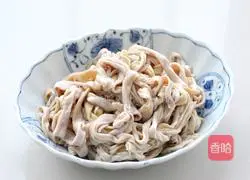 Illustration of braised duck intestines 2