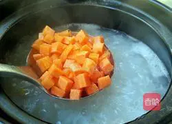 Illustration of how to make colorful shrimp porridge 7