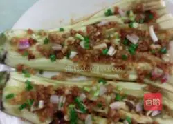 XO Sauce Steamed Eggplant Recipe Illustration 7