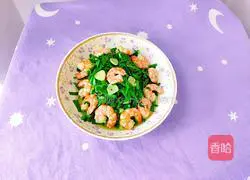 Illustration of how to make fried leeks with shrimps 14