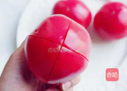 Illustration of how to make a jar of tomato sauce full of