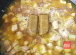 Illustration of Curry Chicken Breast and Stewed Potatoes 6