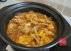 Illustration of how to make Korean assorted pot 12