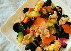 Illustration of how to make Mushu Pork 8