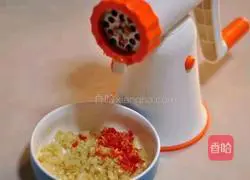 Illustration of how to make garlic vermicelli and open-back shrimp 5