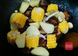Pork Ribs with Corn and Potatoes Illustration of how to do it 9