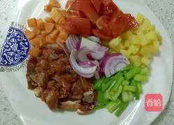 Illustration of how to make fragrant borscht soup 1