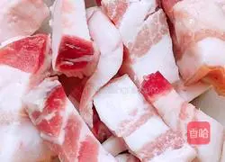 Stir-fried pork belly and cabbage Illustration of how to do it 1