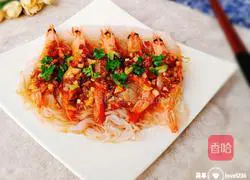 Illustration of how to steam shrimps with garlic vermicelli 16