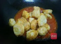 Illustration of how to wrap yu head in tomato sauce 9