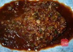 Illustration of how to cook flat fish with bean paste 11