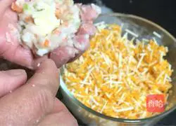 Illustration of how to make cheese fish balls 8