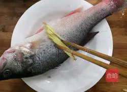 Illustration of how to make steamed seabass 3