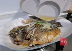 Illustration of how to make steamed seabass 8