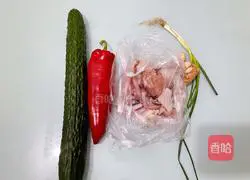 Fried squid with cucumber Illustration of how to do it 1