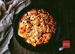 Illustration of the ten-minute oil-free healthy version of Mapo Tofu 13