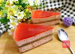 Yoghurt Raspberry Mousse Cake Recipe Illustration 11