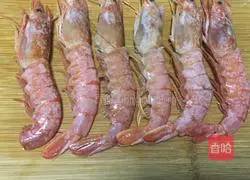 Illustration of grilled prawns 1