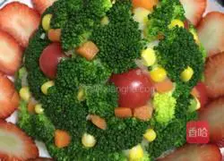 Christmas Illustration of making mashed potato salad 6