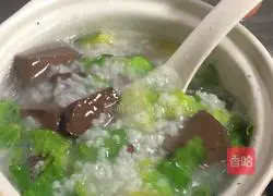 Cantonese style - pork red lettuce porridge recipe 9