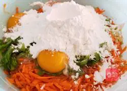 Illustration of how to make carrot meatballs 4