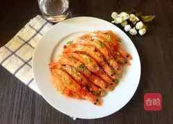 Illustration of how to make sliced ​​garlic shrimps 9