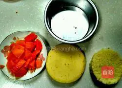 Mango Illustration of how to make mousse (four inches) 1