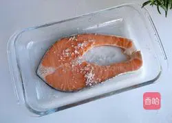 Illustration of grilled salmon 2