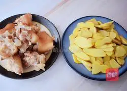 Illustration of how to make pig's feet and ginger 2