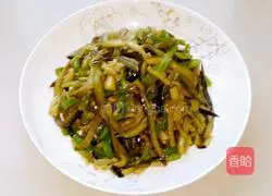 Illustration of how to make fried shredded eggplant with pepper 5