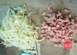 Cheese Baked Ham and Mashed Potatoes Practice illustration 4