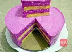 Dragon Fruit Mousse Cake Illustration of how to do it 8