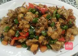 Illustration of how to make hot pepper chicken 8