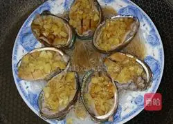 Illustration of how to make garlic vermicelli abalone 6