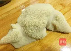 Illustration of how to make fried tripe with fine powder 4