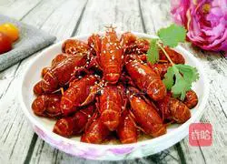 Illustration of braised crayfish in oil 14