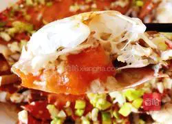 Illustration of how to make swimming crab with scallion oil 9