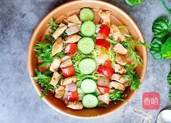 Refreshing low-fat chicken salad recipe 1
