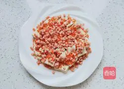 Illustration of how to make luncheon meat and steamed tofu 4