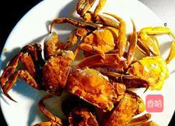 Illustration of how to make hairy crab fried rice cake 5