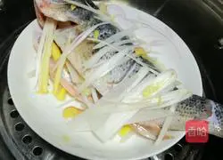 Illustration of how to make steamed seabass 3