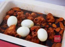 Illustration of how to make pig's feet and ginger 6