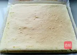 Yellow peach cream cake roll recipe 15