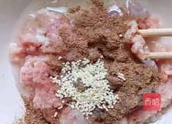 Illustration of how to make shrimp and pork balls 4