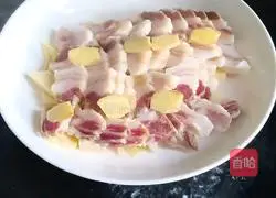 Steamed salty winter bamboo shoots Meat cooking illustration 10