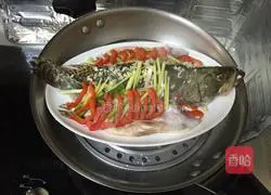 Illustration of how to make steamed mandarin fish 8
