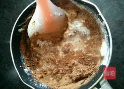 Illustration of how to make cheese cocoa mousse cake 11