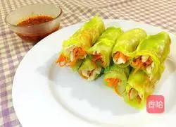 Illustration of how to make Cabbage Roll Bangbang Chicken 6